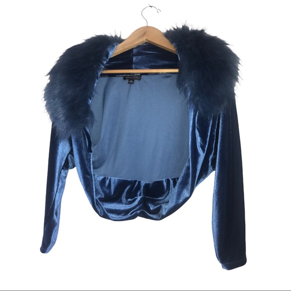 Tahari Arthur S. Levine Teal Shrug coat , Size XL - Picture 4 of 16